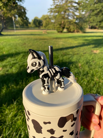 Halloween Horse Straw Topper/ Charm for Stanely Tumblers and other 9.5mm Straws