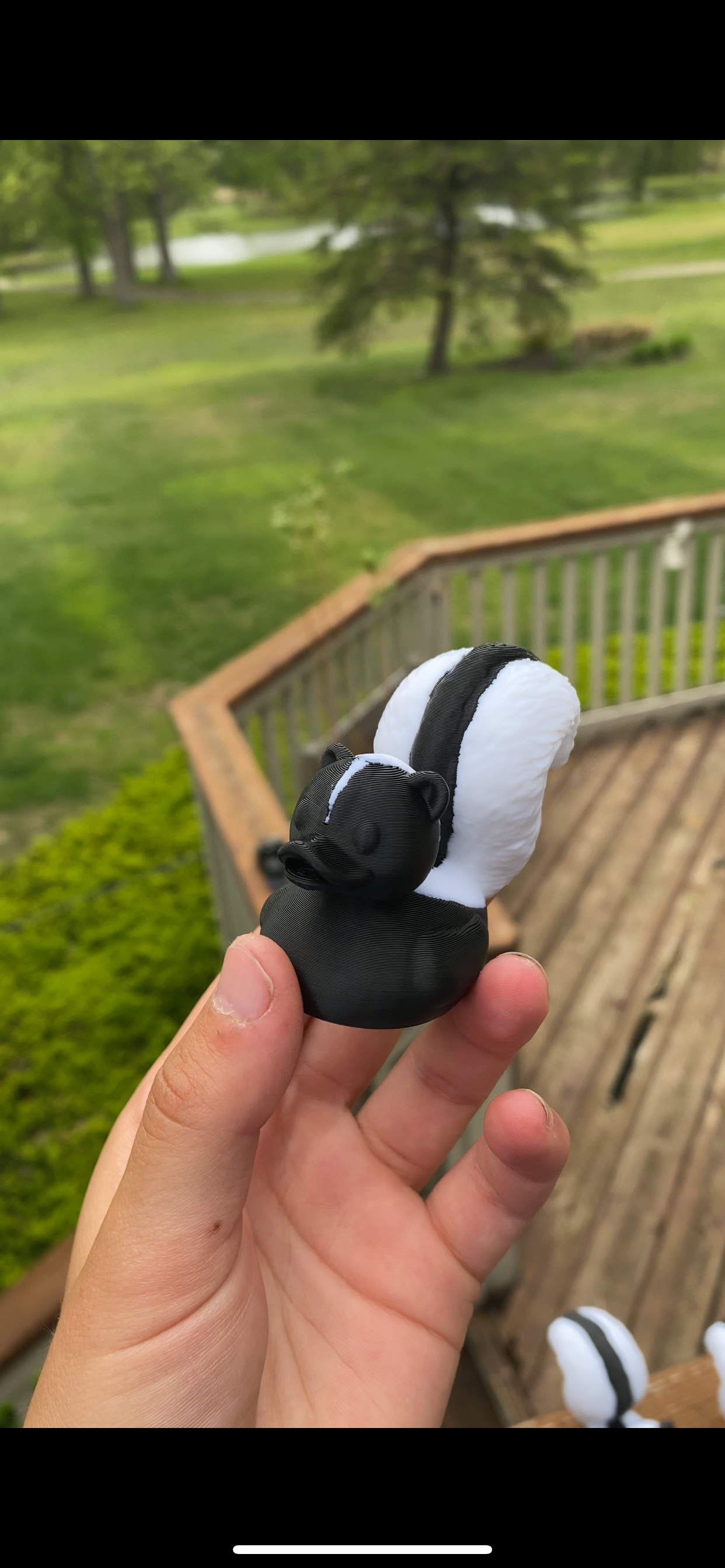 Skunk Duck Miniature Figurine For Jeep Wrangler Dashboard 3D Printed