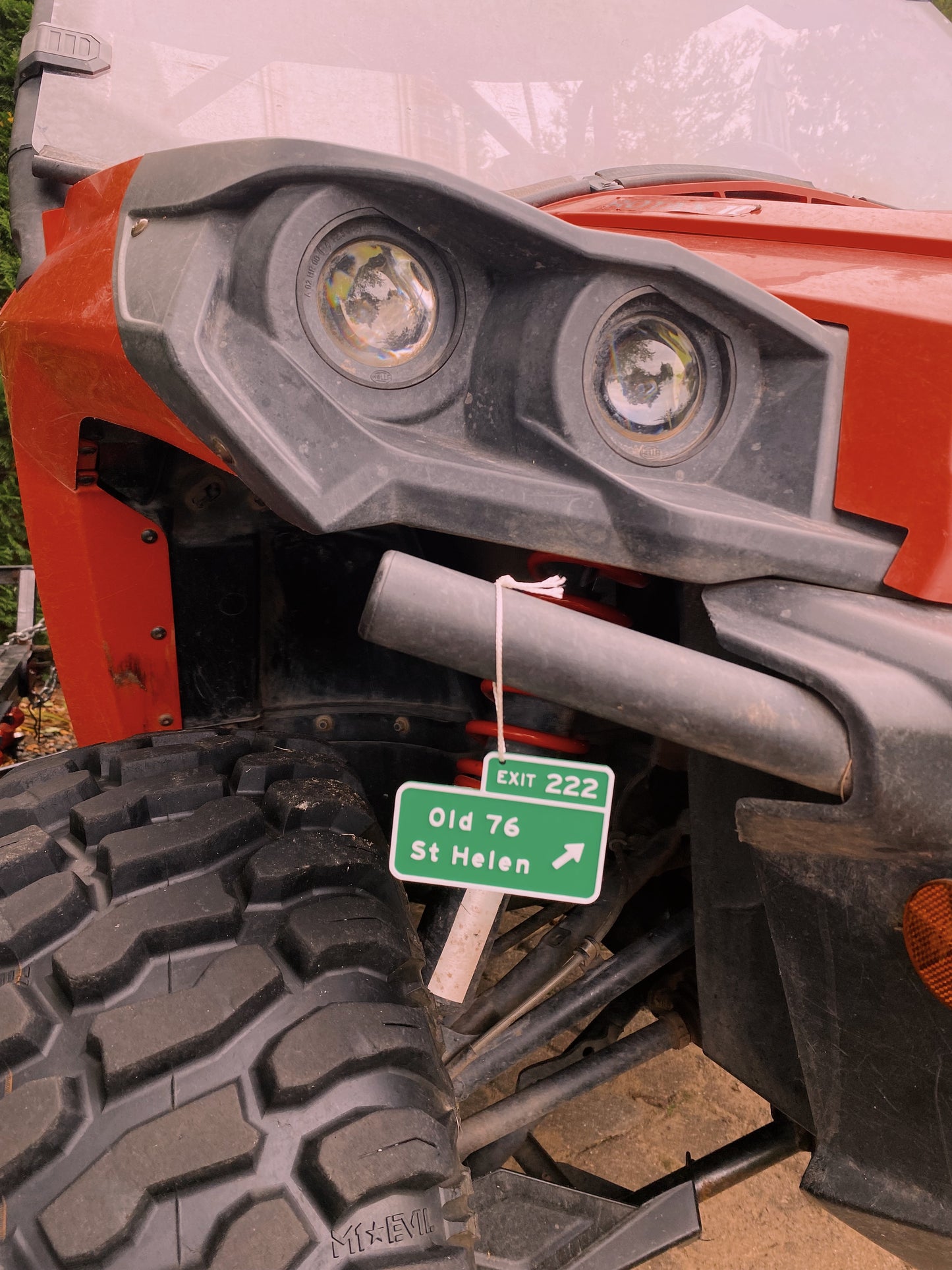 Custom 3D Printed Miniature Replica Street Signs and Exit Signs Christmas Tree Ornaments, Desk Ornaments, Rearview Mirror Hangs