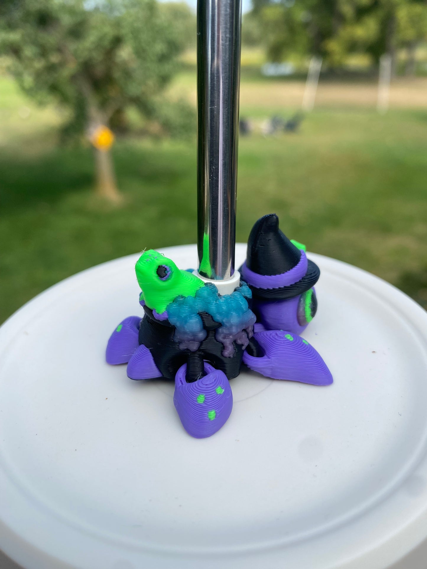 Halloween Witch Cauldron Sea Turtle Tumbler Toppers / Straw Charms for Stanley Tumblers or other 9.5mm Straws 3D Printed