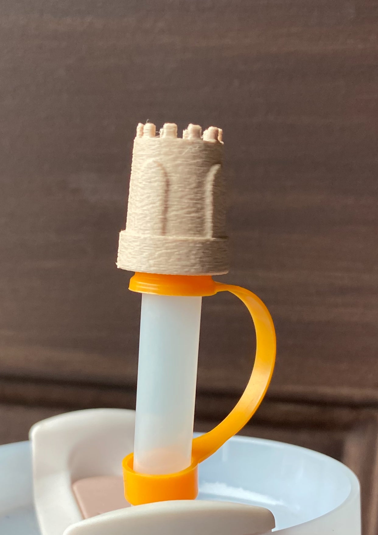 Sand Castle Straw Topper/ Charm for Stanely Tumblers and other 9.5mm Straws