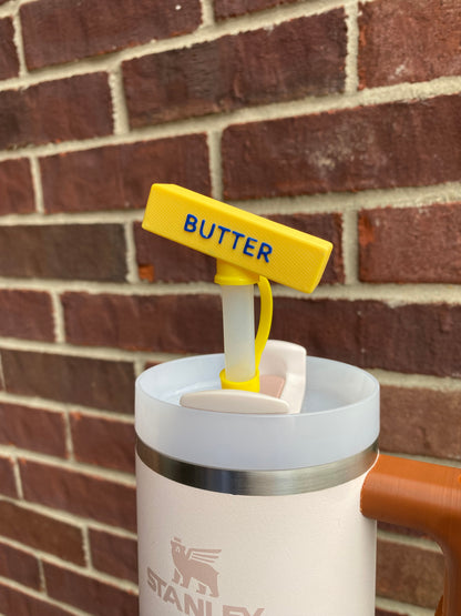 Stick Of Butter Straw Topper/ Charm for Stanely Tumblers and other 9.5mm Straws