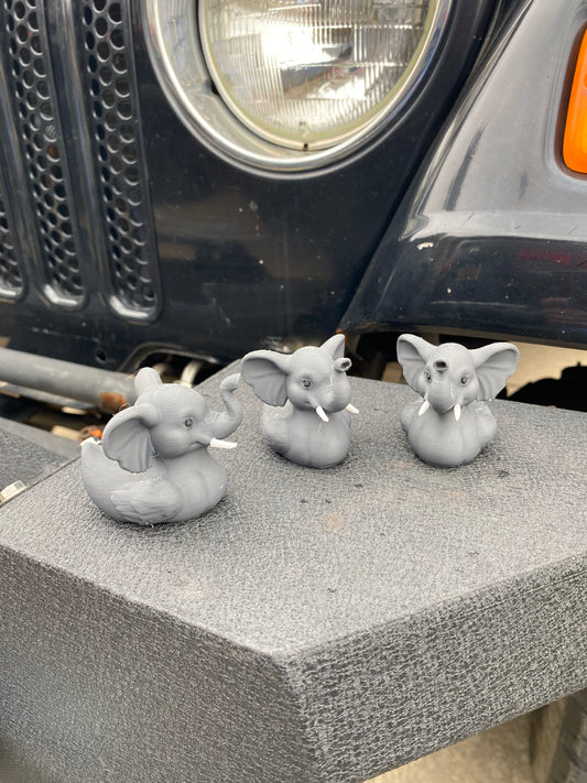 Elephant Duck Miniature Figurine For Jeep Wrangler Dashboard