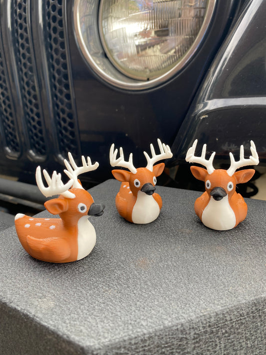 Whitetail Deer Buck Duck Miniature Figurine For Jeep Wrangler Dashboard