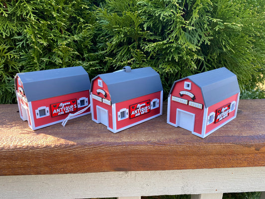 Byers Country Store Homestead Barn Commerce Twp. Michigan Duck Farm Miniature Replica Desk/Tree Ornaments