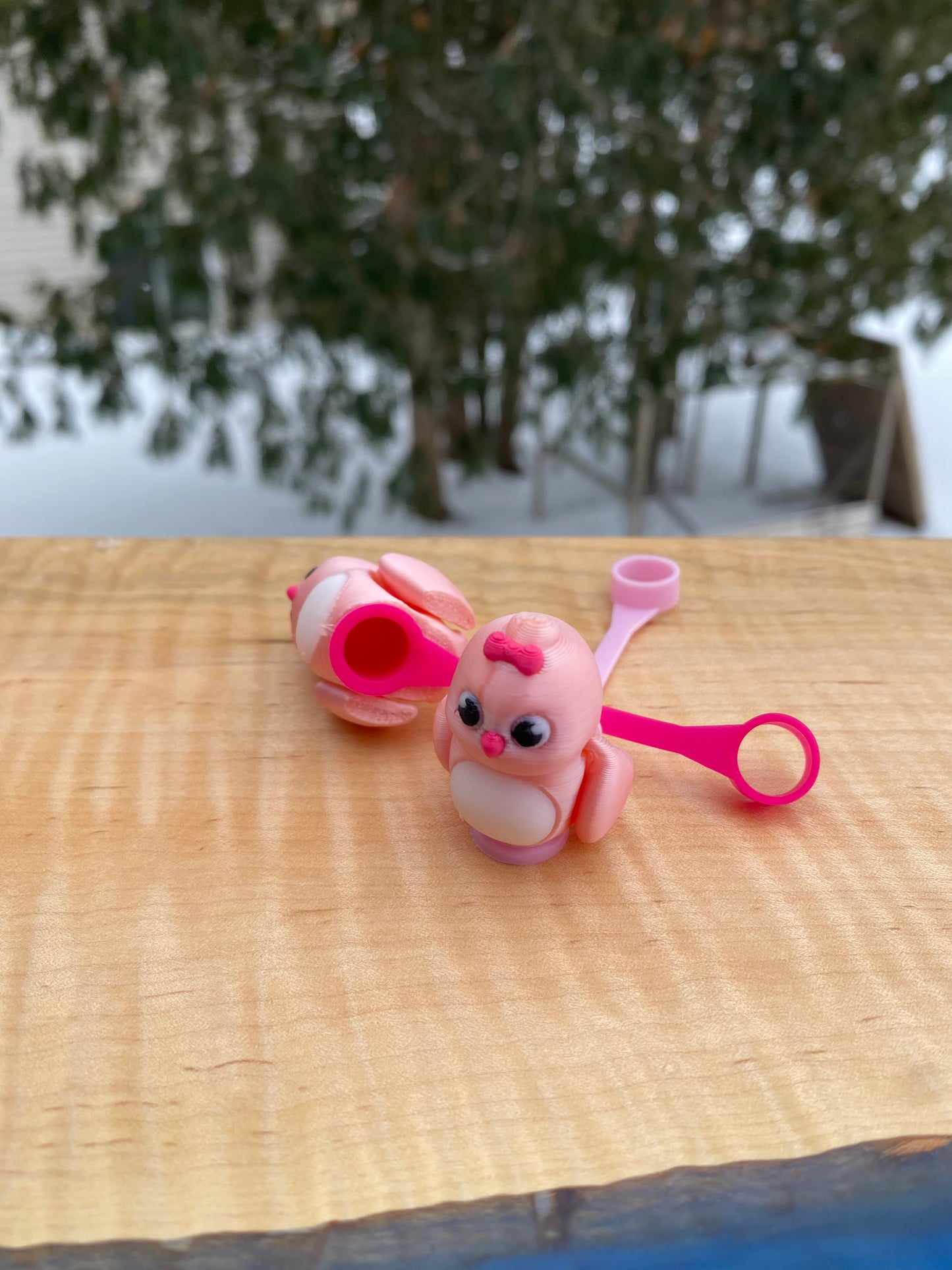 Cute Articulated Valentines Day Love Bird Straw Topper/ Charm for Stanely Tumblers and other 9.5mm Straws