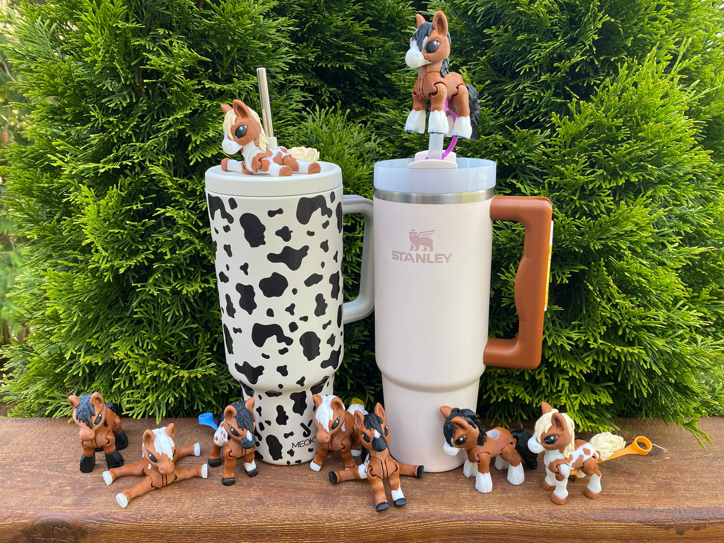 Horse Straw Topper/ Charm for Stanely Tumblers and other 9.5mm Straws