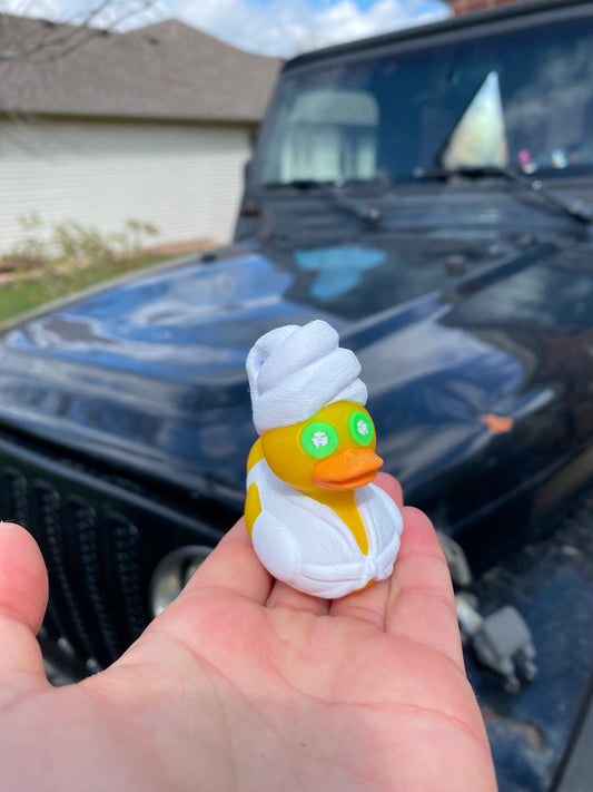 Spa Duck Miniature Figurine For Jeep Wrangler Dashboard