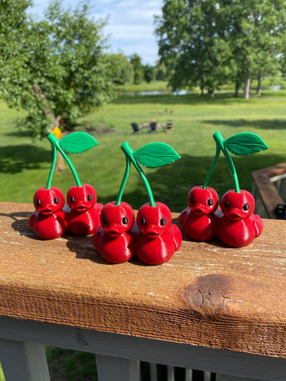 Cherry Duck Miniature Figurine For Jeep Wrangler Dashboard 3D Printed