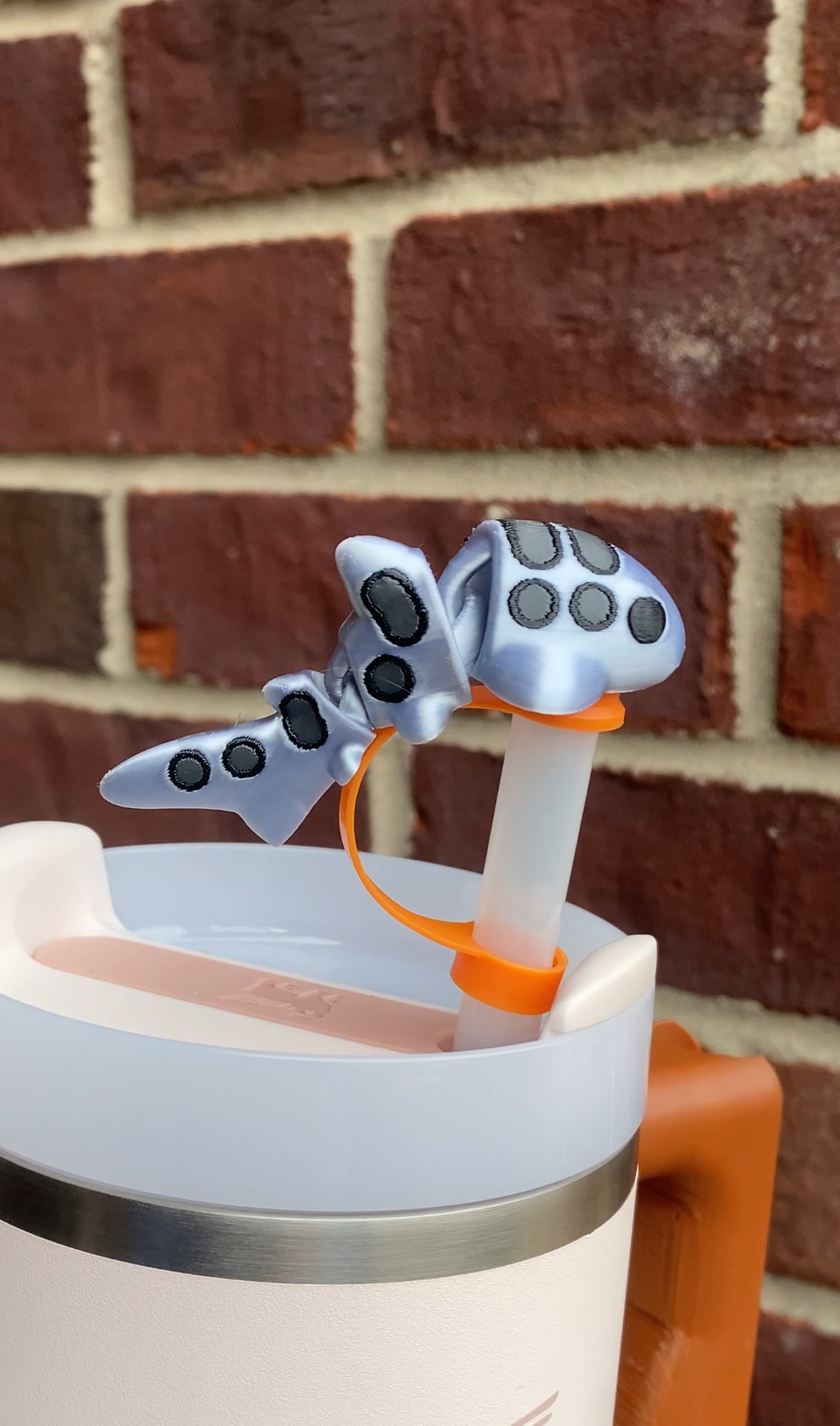 Leopard Shark Straw Topper/ Charm for Stanely Tumblers and other 9.5mm Straws