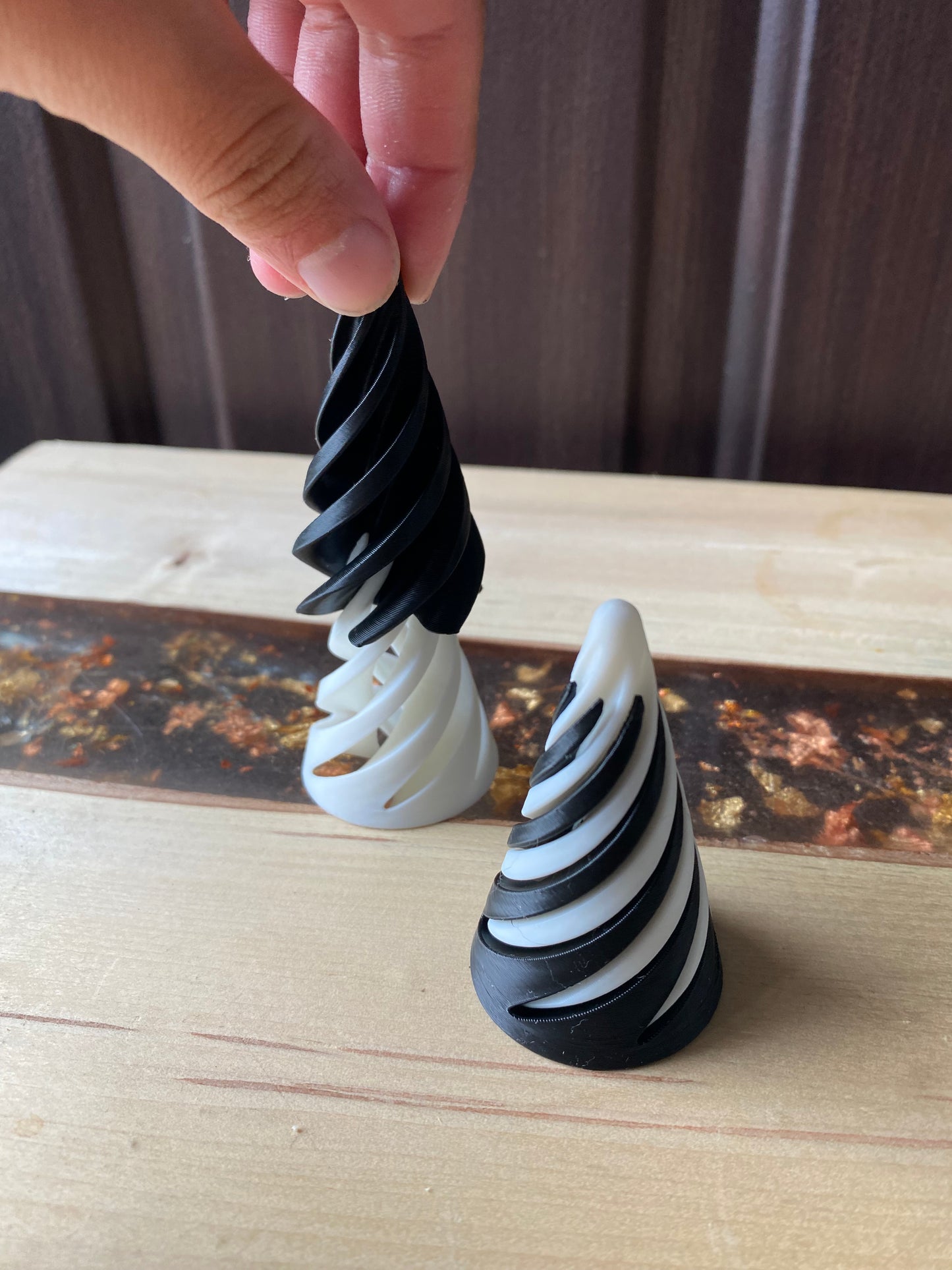 Fidget Cone Impossible Cone Fun Articulating Illusional Desk Toy Fractal Toy