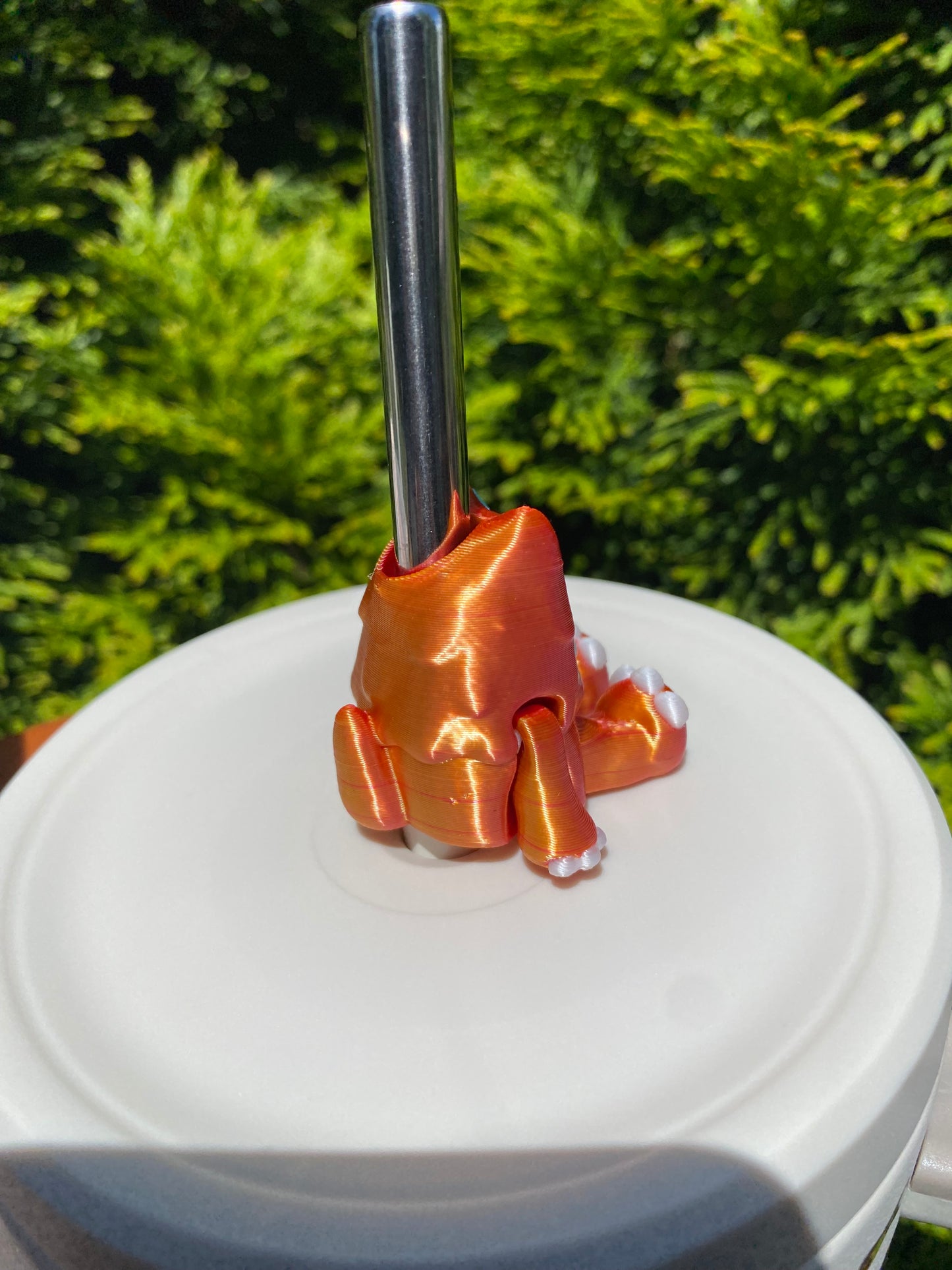 Kitty Yeti Straw Topper/ Charm for Stanely Tumblers and other 9.5mm Straws