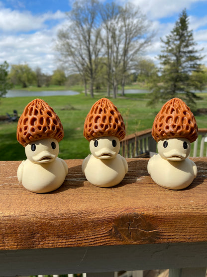 Morel Mushroom Duck Miniature Figurine For Jeep Wrangler Dashboard