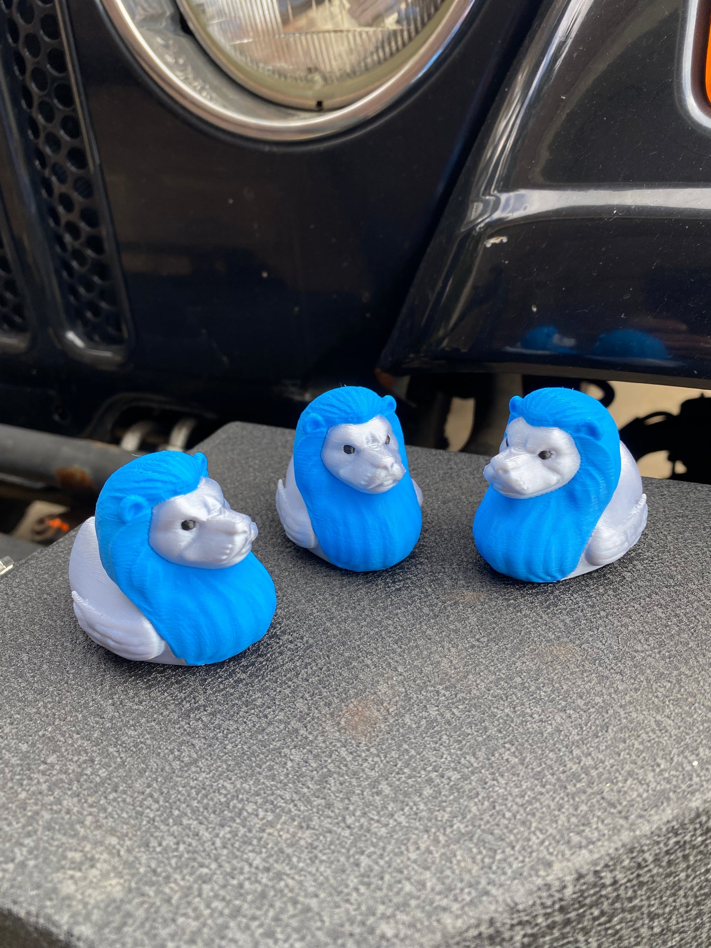 DET Lions Football Duck Miniature Figurine For Jeep Wrangler Dashboard