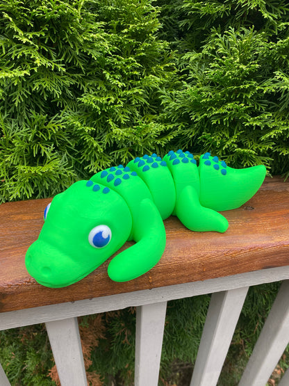 JUMBO Chunky XL Alligator Crocodile Gator Fidget Toy Cute Home Decoration