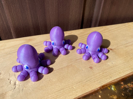 Purple Octopus Fidget Toys and Keychains