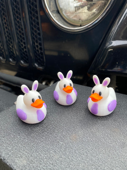 Easter Bunny Duck Miniature Figurine For Jeep Wrangler Dashboard