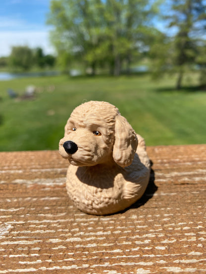 Goldendoodle Duck Miniature Figurine For Jeep Wrangler Dashboard 3D Printed