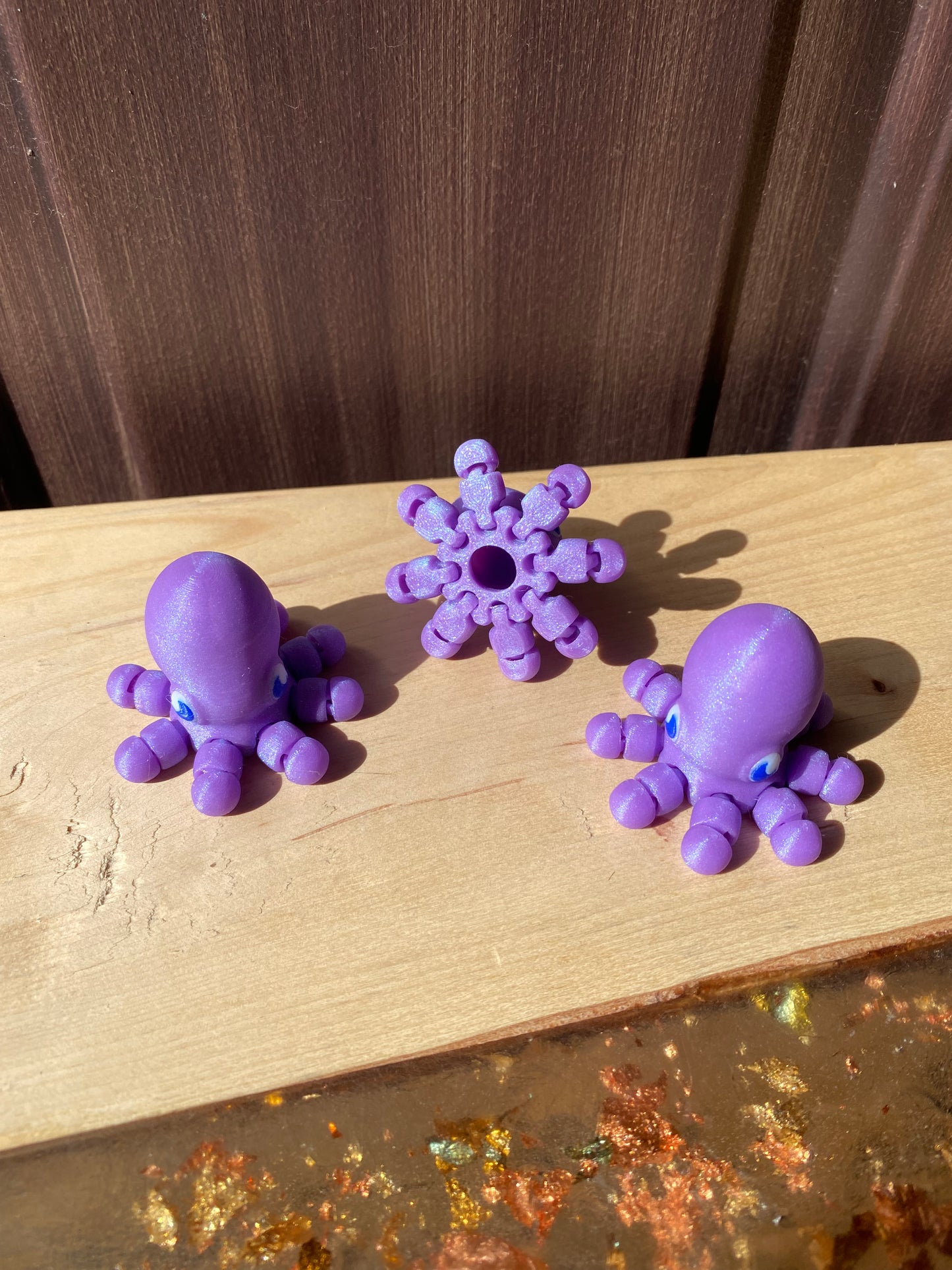 Purple Octopus Fidget Toys and Keychains