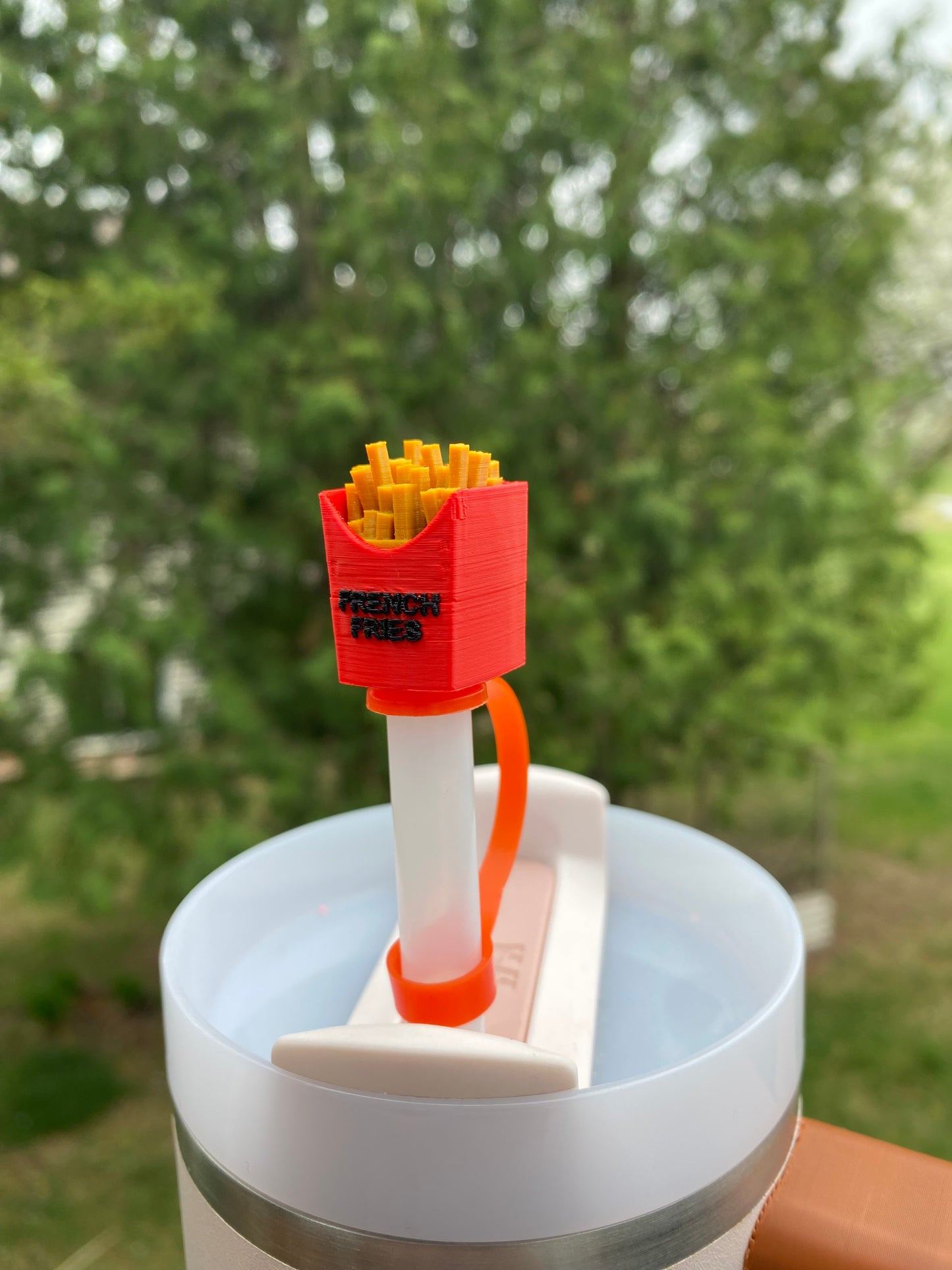 French Fries Straw Topper/ Charm for Stanely Tumblers and other 9.5mm Straws