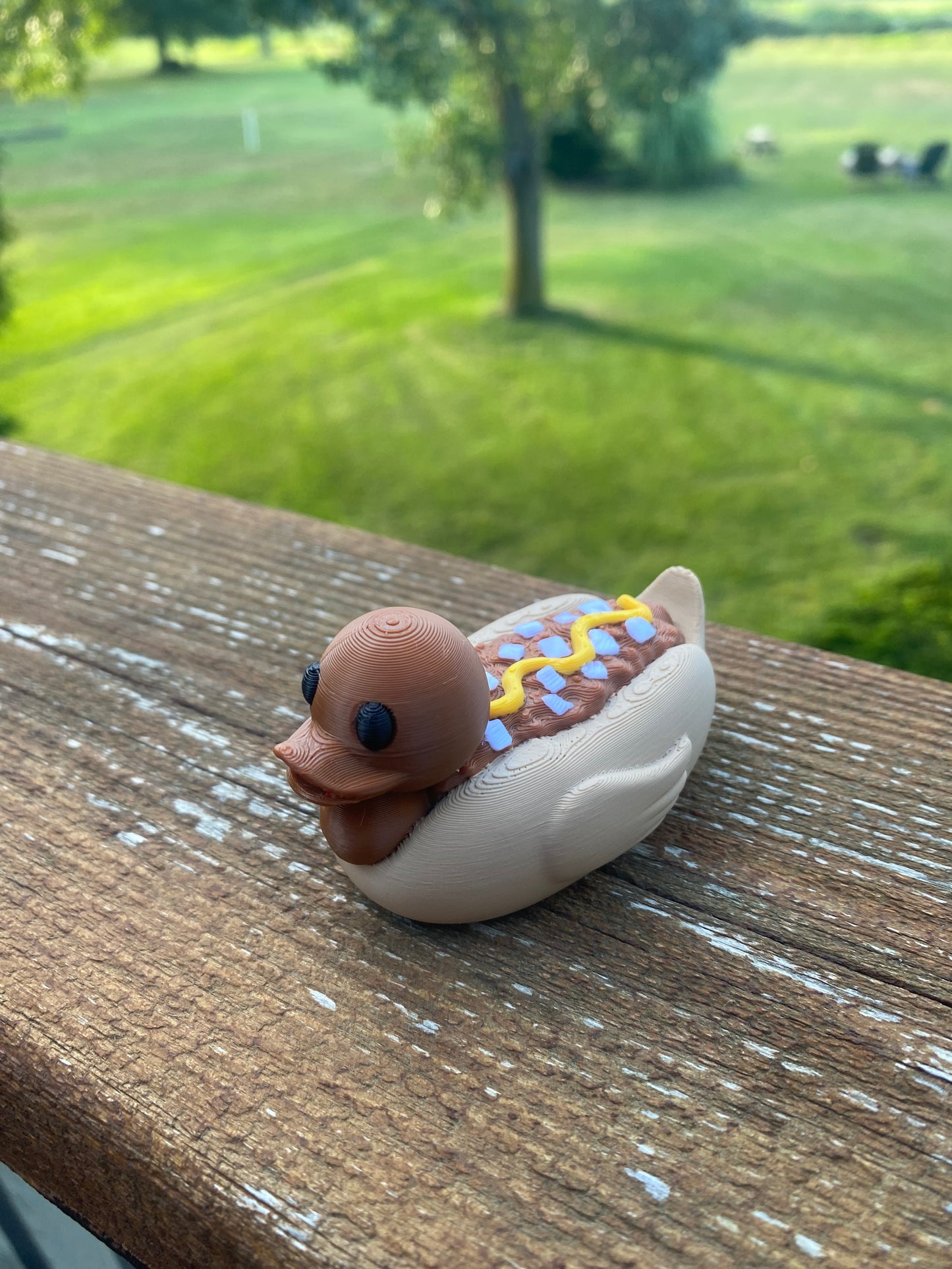 Coney Dog Duck Miniature Figurine For Jeep Wrangler Dashboard 3D Printed