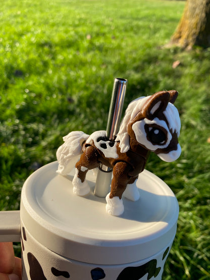 Halloween Horse Straw Topper/ Charm for Stanely Tumblers and other 9.5mm Straws