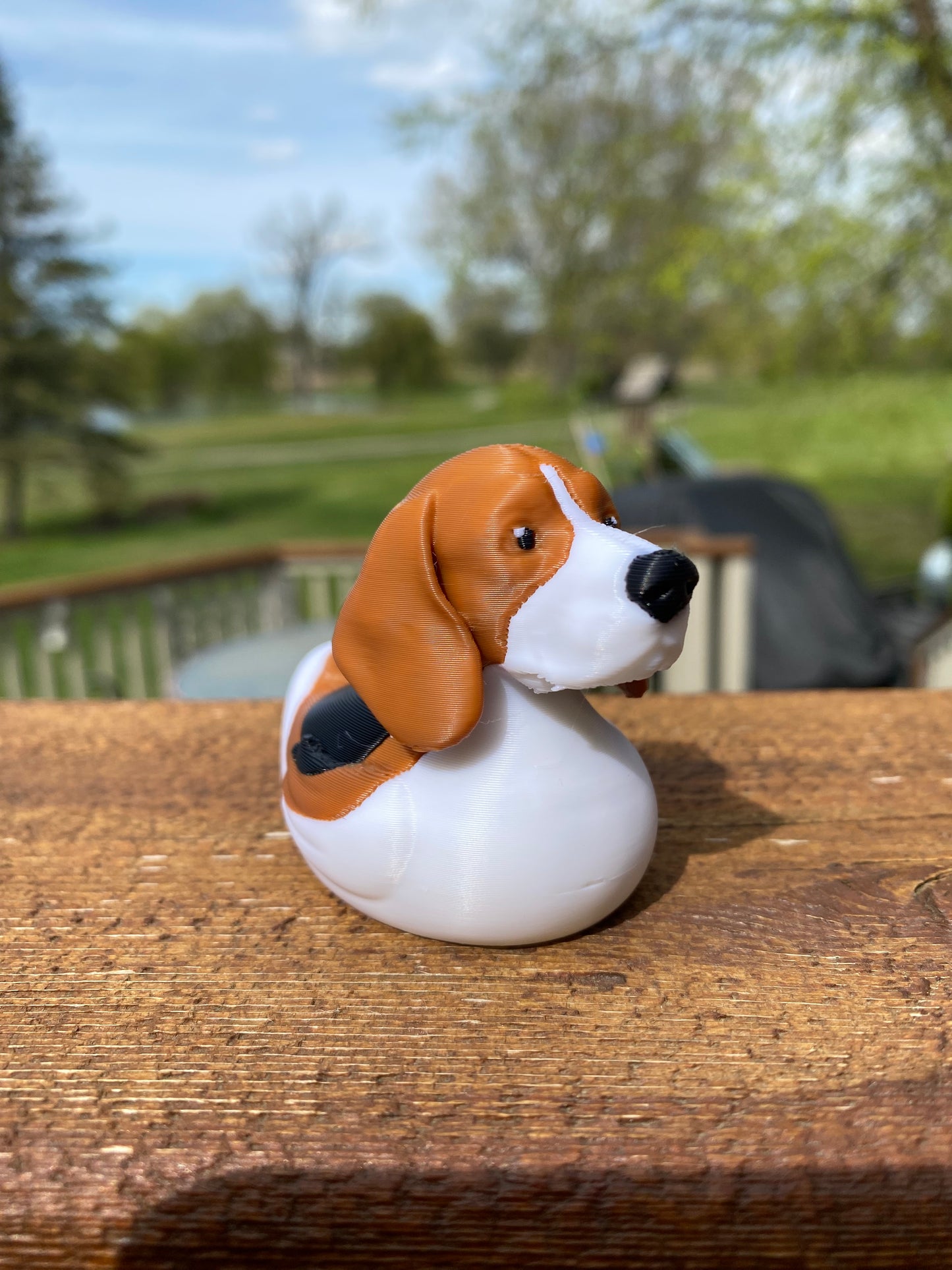 Beagle Duck Miniature Figurine For Jeep Wrangler Dashboard