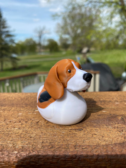 Beagle Duck Miniature Figurine For Jeep Wrangler Dashboard