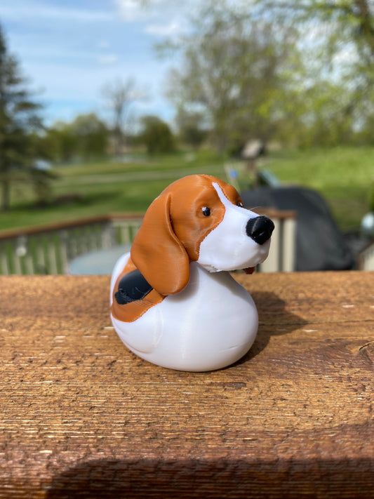Beagle Duck Miniature Figurine For Jeep Wrangler Dashboard
