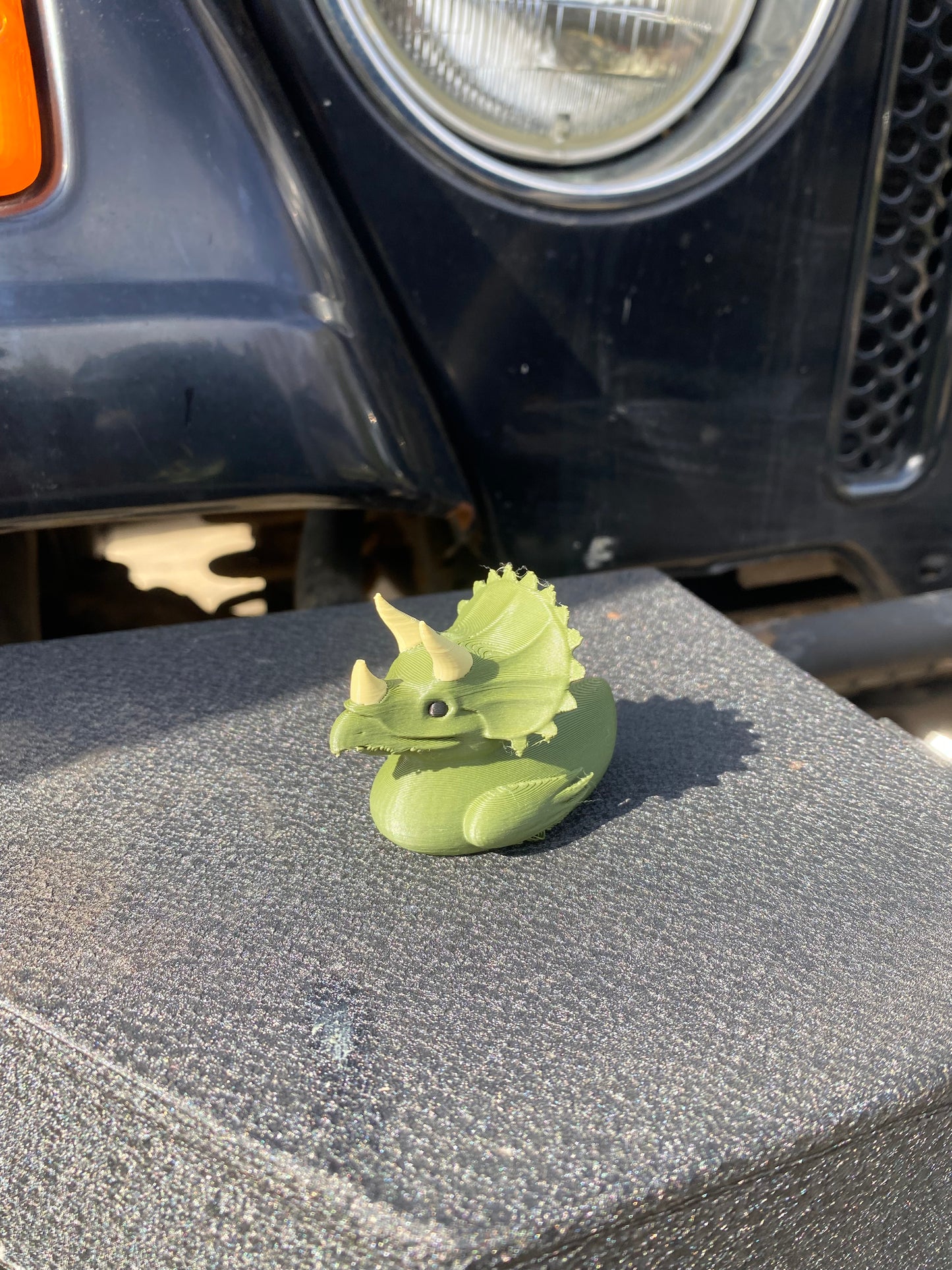 Dinosaur Duck Miniature Figurine For Jeep Wrangler Dashboard T-Rex, Triceratops, Brontosaurus, Pterodactyl