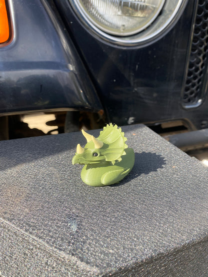 Dinosaur Duck Miniature Figurine For Jeep Wrangler Dashboard T-Rex, Triceratops, Brontosaurus, Pterodactyl