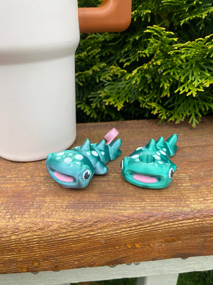 Whale Shark Straw Topper/ Charm for Stanely Tumblers and other 9.5mm Straws
