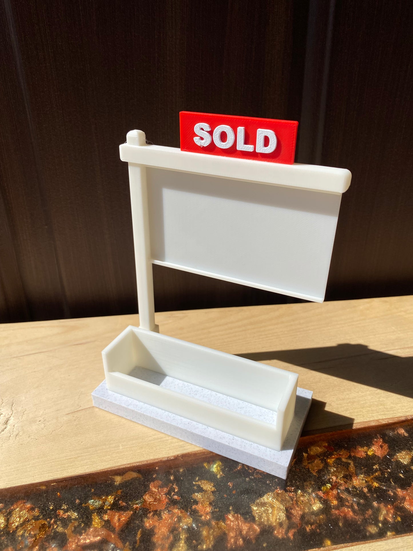 Realtor Sold Sign Business Card Holder