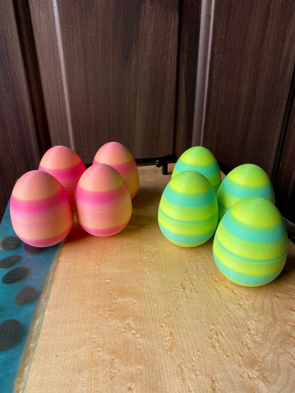 MYSTERY Fidget Easter Eggs- 4 Eggs Filled With 2 Articulated Flexy Mystery Fidgets Per Egg