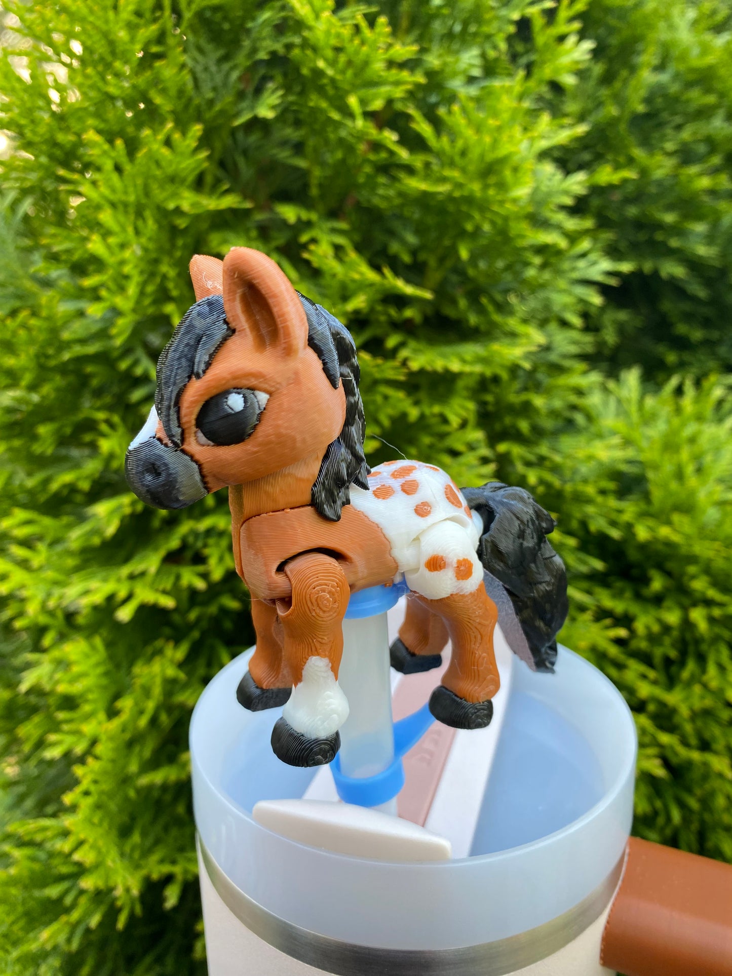 Horse Straw Topper/ Charm for Stanely Tumblers and other 9.5mm Straws