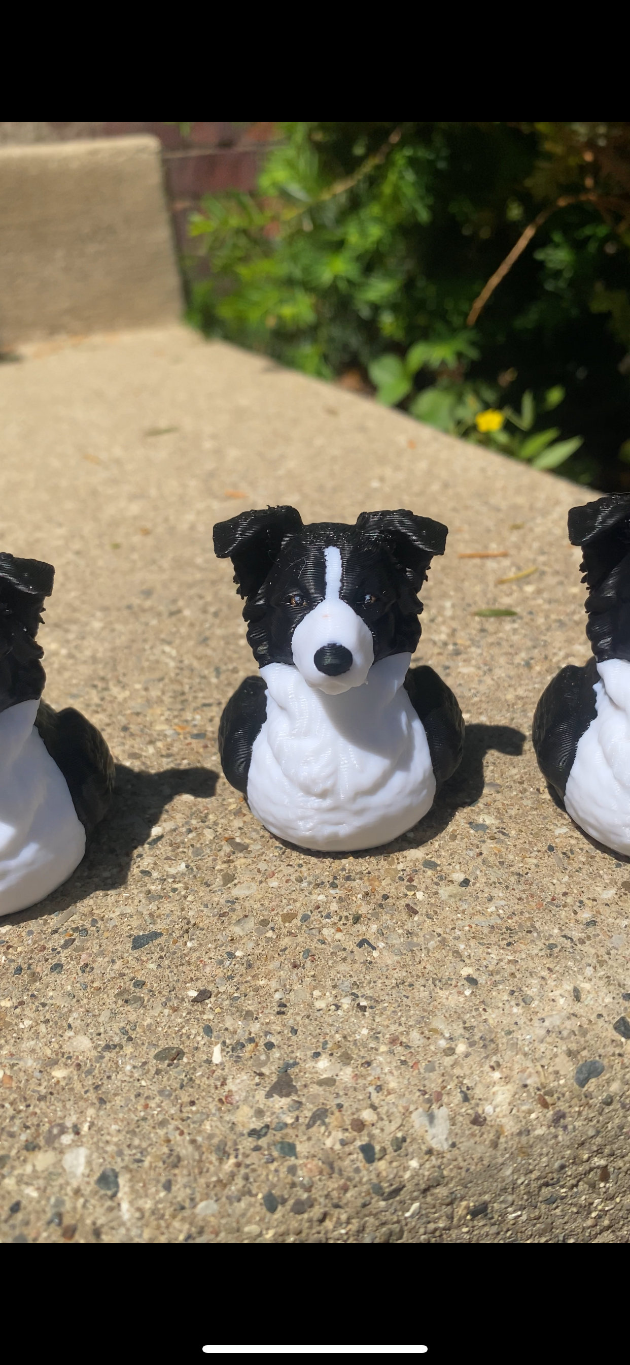 Border Collie Duck Miniature Figurine For Jeep Wrangler Dashboard 3D Printed