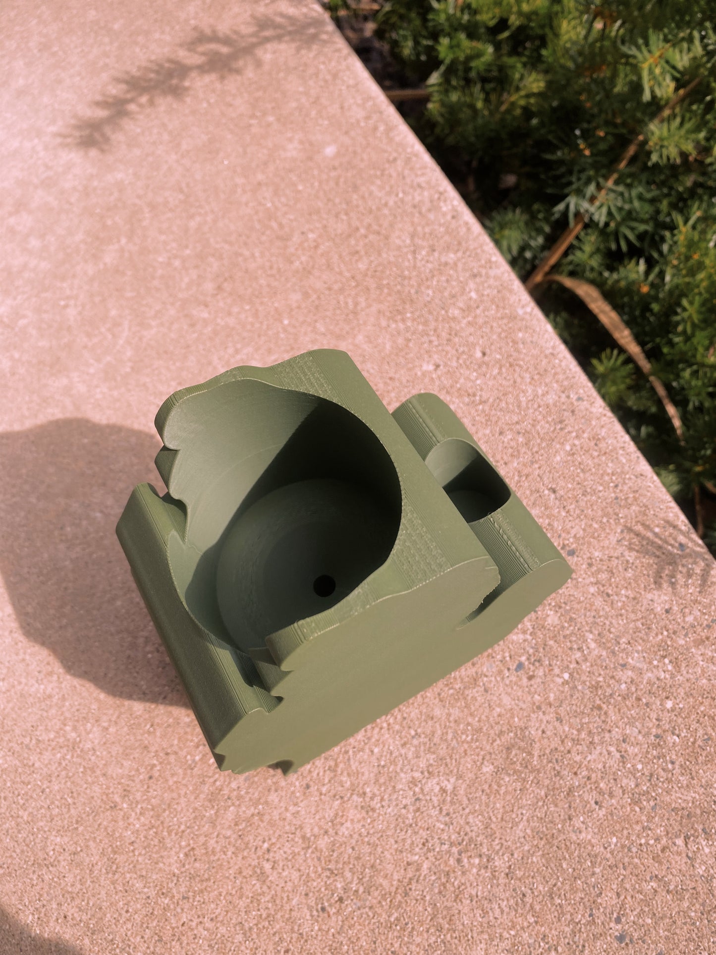 Shape Of Michigan Flower Pot Planter 3D Printed