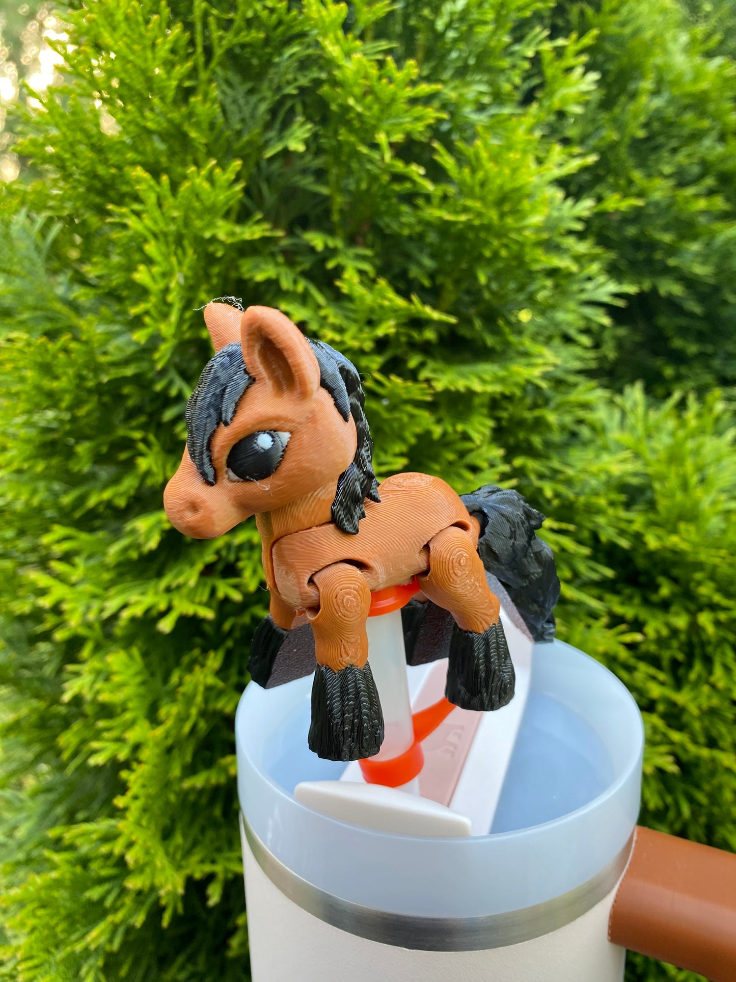 Horse Straw Topper/ Charm for Stanely Tumblers and other 9.5mm Straws