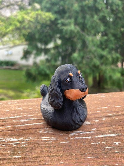 Cocker Spaniel Duck Miniature Figurine For Jeep Wrangler Dashboard 3D Printed