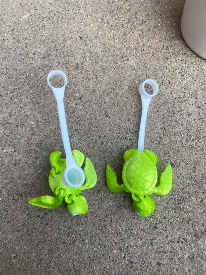 Sea Turtle Straw Toppers / Charms for Stanley Tumblers or other 9.5mm Straws 3D Printed