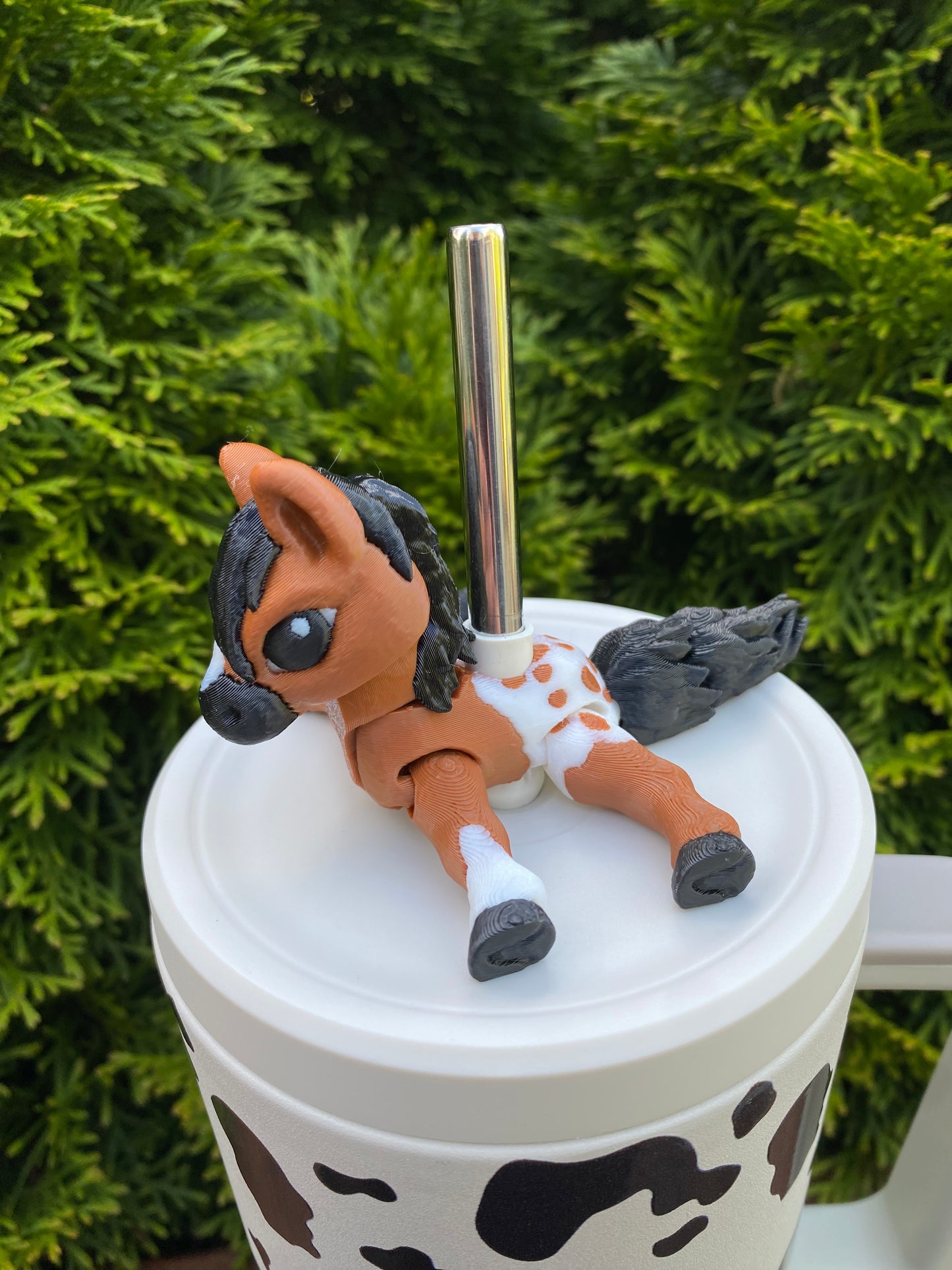 Horse Straw Topper/ Charm for Stanely Tumblers and other 9.5mm Straws