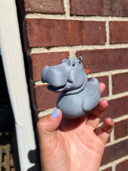 Hippo Duck Miniature Figurine For Jeep Wrangler Dashboard 3D Printed