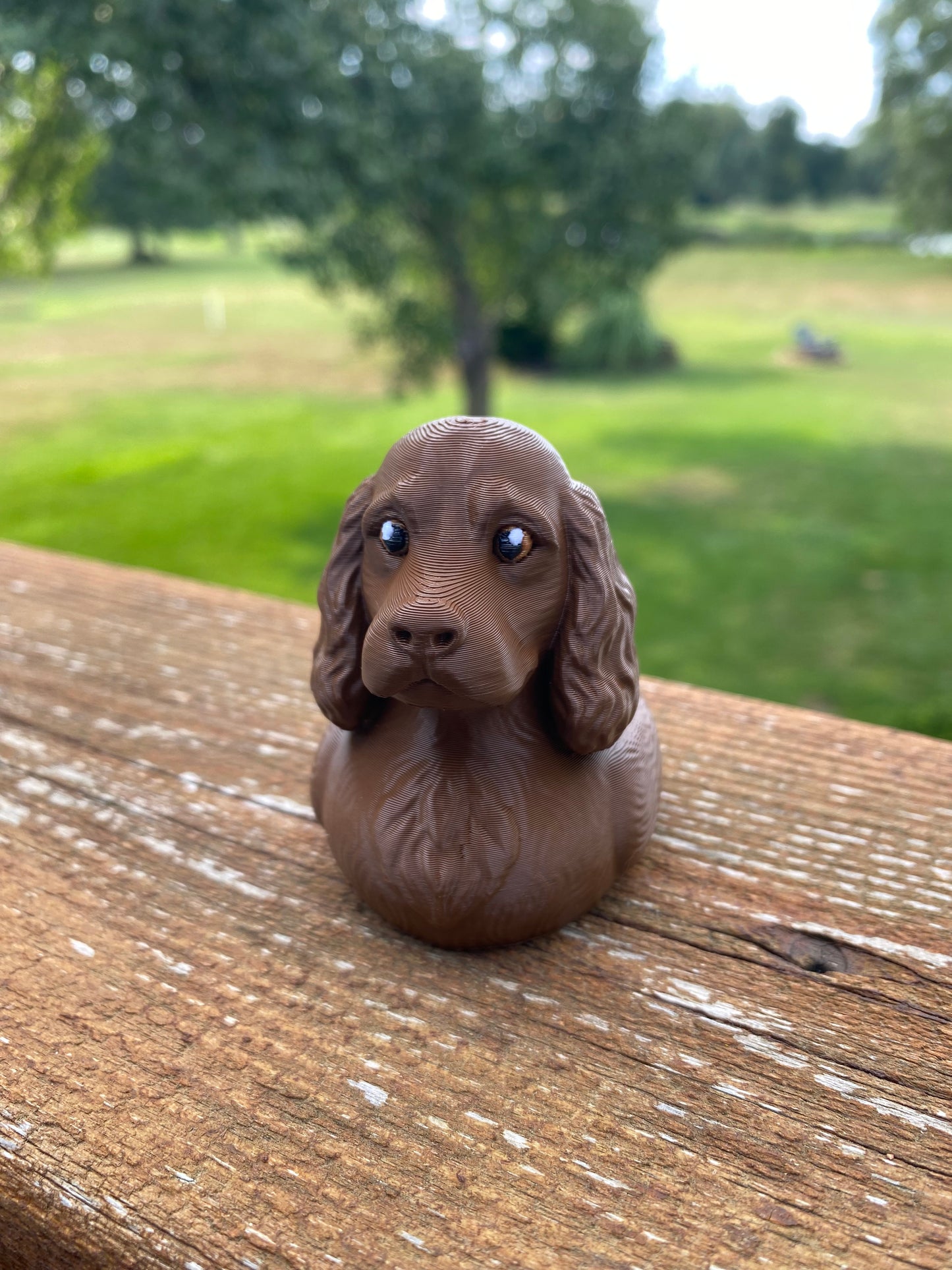Cocker Spaniel Duck Miniature Figurine For Jeep Wrangler Dashboard 3D Printed