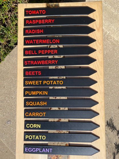 Garden Plant Markers / Stake Packs - Herb Garden Markers - 38 Vegetables, Herbs, And Fruits To Choose From