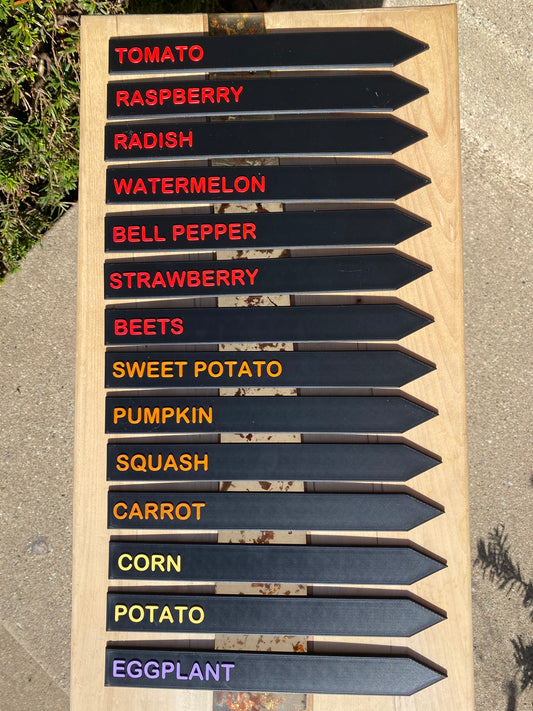 Garden Plant Markers / Stake Packs - Herb Garden Markers - 38 Vegetables, Herbs, And Fruits To Choose From