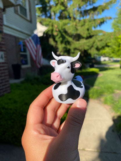 Cow Duck Miniature Figurine For Jeep Wrangler Dashboard 3D Printed
