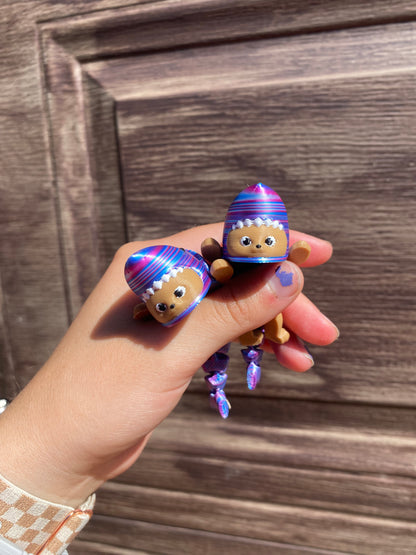 Kitty Shark Articulated Straw Topper/ Charm for Stanely Tumblers and other 9.5mm Straws Desk Buddies