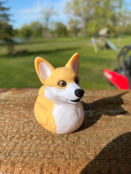 Corgi Duck Miniature Figurine For Jeep Wrangler Dashboard