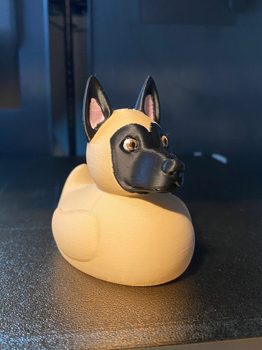 Belgian Malinois Duck Miniature Figurine For Jeep Wrangler Dashboard
