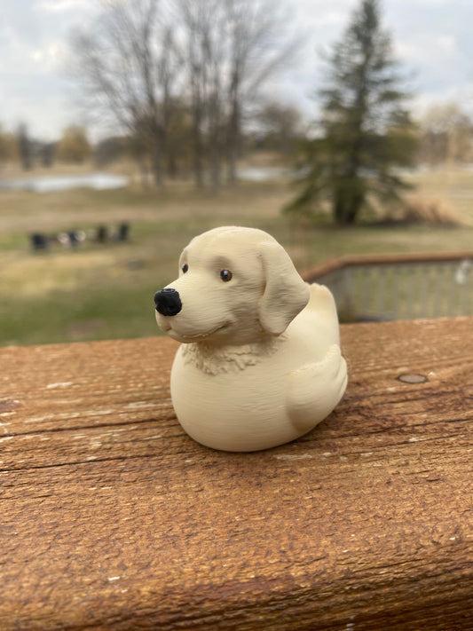 Golden Retreiver Duck Miniature Figurine For Jeep Wrangler Dashboard